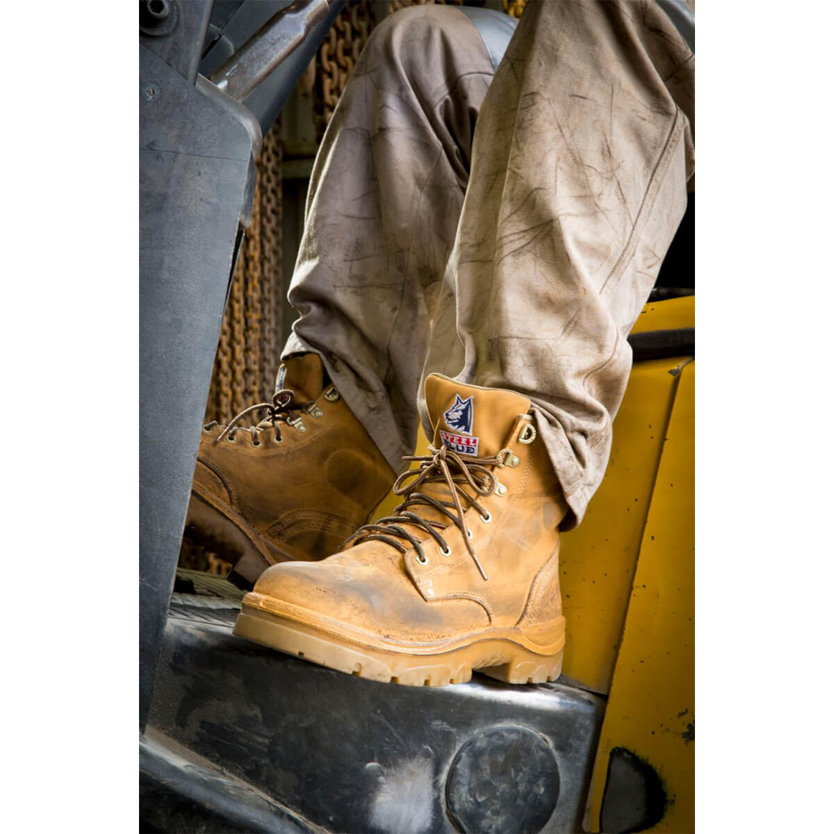 Steel Blue Men's Argyle 6 Zip & Lace-Up Work Boots - Steel Toe
