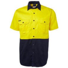 Hivis Short Sleeve Cotton Drill Shirt