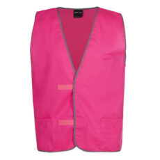 hivis safety fluorescent vest, pink, aqua, red, purple