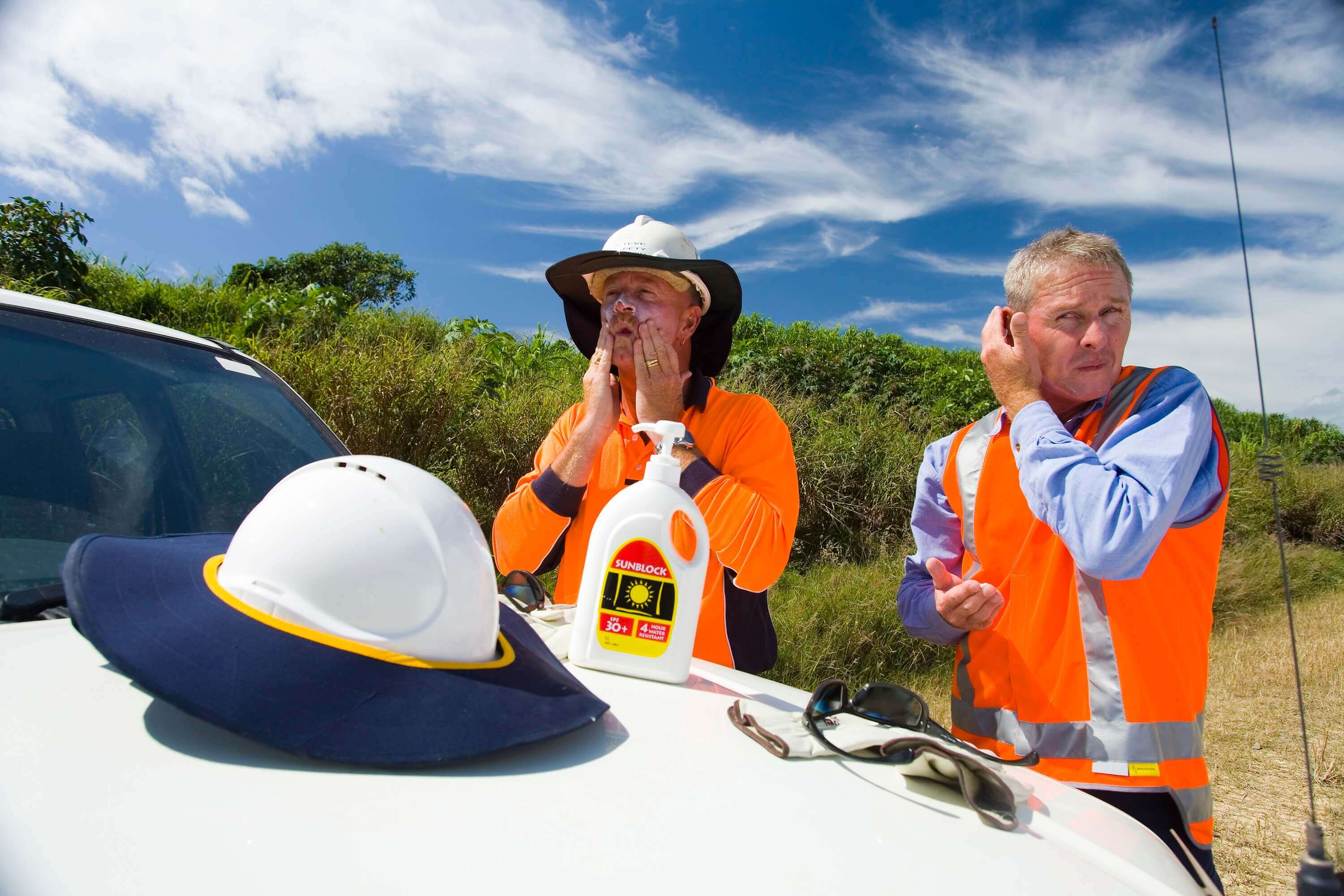Wear all the PPE required to stay safe in Australian summer