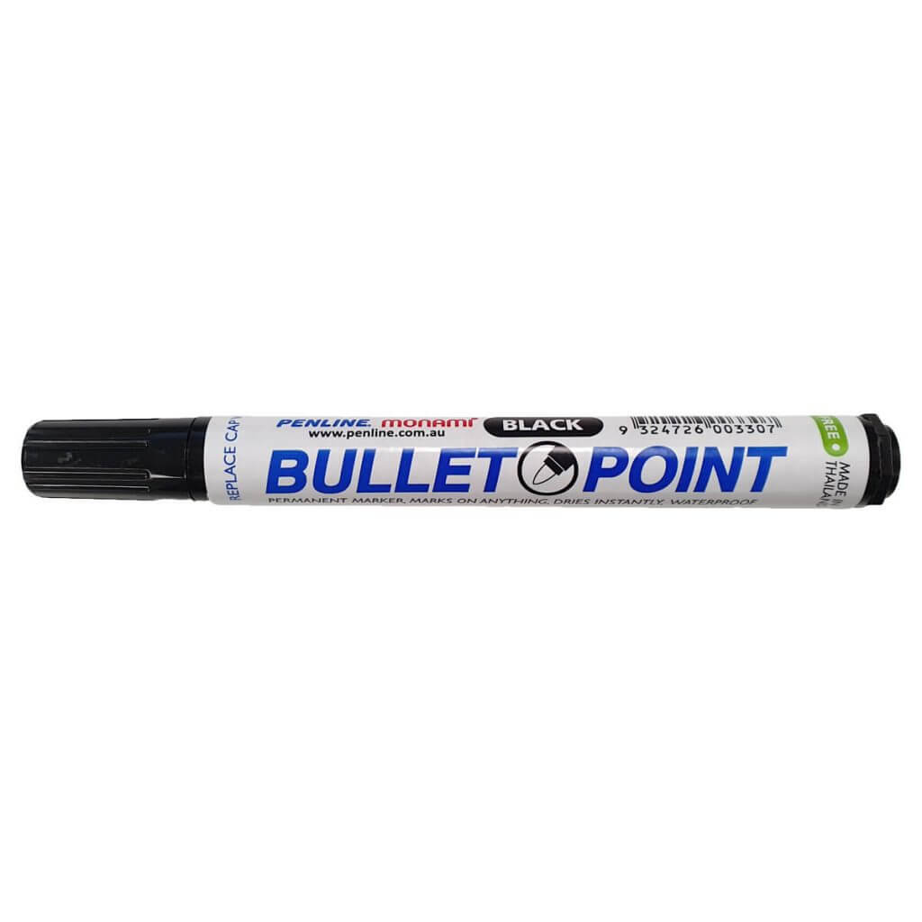 White Permanent Marker, Broad Bullet Tip, White | Bundle of 5 Each